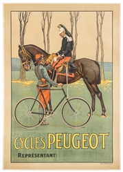  VULLIEMIN, Ernest. Cycles Peugeot. Paris: Lemercier, ca. 19...