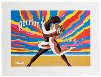  VILLEMOT, Bernard (1911 – 1989). Perrier / C'est fou. Circa...