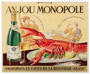  Anjou Monopole. Paris: Maus Delhalle & Urban, ca. 1910s. Co...