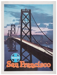  San Francisco / Santa Fe. Circa 1940s-50s. Rail travel post...