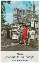  Paris / Gateway to All Europe / Air France. Circa 1960s. Pr...