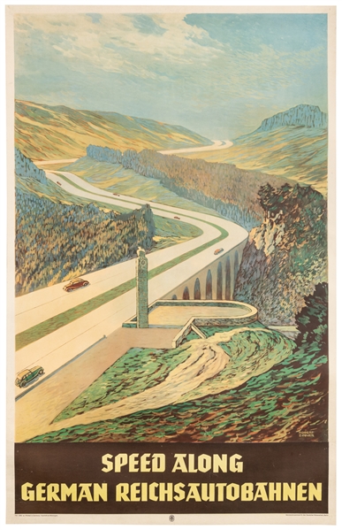  ZINNER, Robert (1904 – 1988). Speed Along German Reichsauto...