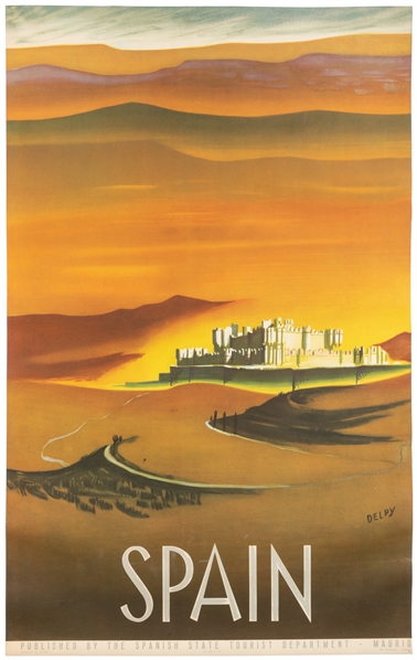  DELPY. Spain. Vitoria: Fournier, ca. 1950s. Spanish tourism...