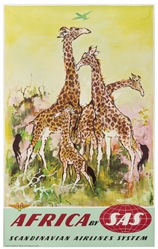  NIELSEN, Otto (1916 – 2000). Africa / Scandinavian Airlines...