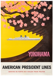  CLIFT, J. Yokohama / American President Lines. [1958]. Lith...