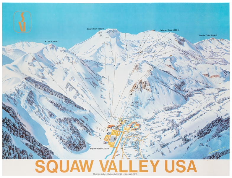  BERANN, Heinrich (1915-1999). Squaw Valley / Winter Olympic...