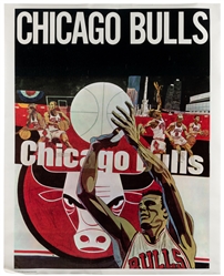  [NBA]. Chicago Bulls and Boston Celtics Posters. 1969/1972....