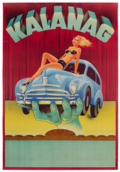 Kalanag. Germany, ca. 1940s-50s. Lithograph poster for a sh...