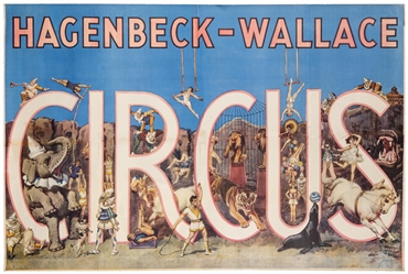  HOBAN, Frank (1870 – 1943). Hagenbeck-Wallace Circus. Circa...