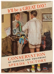  [WORLD WAR II]. Collection of 36 propaganda posters. 1940s....