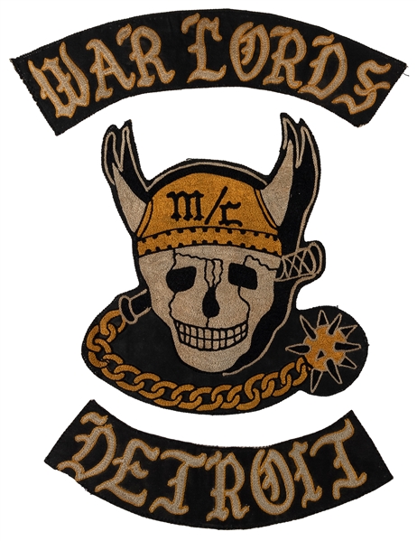 [MOTORCYCLE CLUB]. Motorcycle Club Patch / War Lords Detroi...