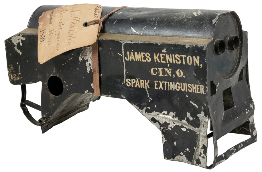  James Keniston Cincinnati Spark Extinguisher Patent Model. ...