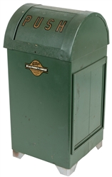  Atlas Products Salesman's Sample Trash Bin. Decal on side f...