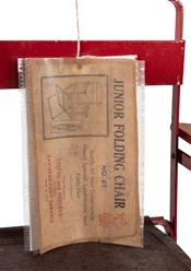  Teddy Tot Junior Folding Chair No. 65. USA, ca. 1950s. Chil...