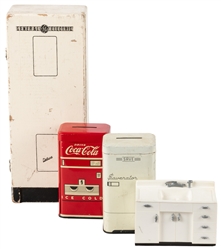  Miniature Appliances / Tin Banks and Salesman Samples. Incl...