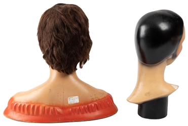  Three Mannequin Busts. Three mannequin heads, including a L...