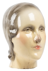  Three Mannequin Busts. Three mannequin heads, including a L...