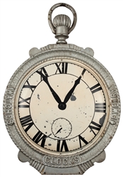  Cast Iron Watch Maker / Jeweler Hanging Sign. [Ca. 1900s-19...