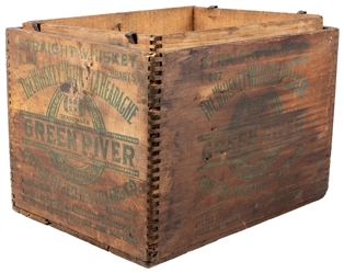  Pair of Pre-Prohibition Whiskey Crates including: “Chicken ...