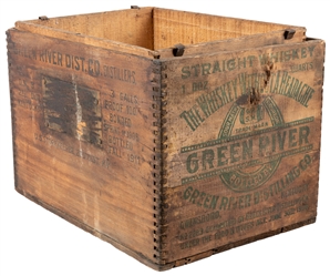  Pair of Pre-Prohibition Whiskey Crates including: “Chicken ...