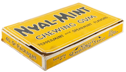  Nyal-Mint Chewing Gum in Original Box. Neaerly full box (33...