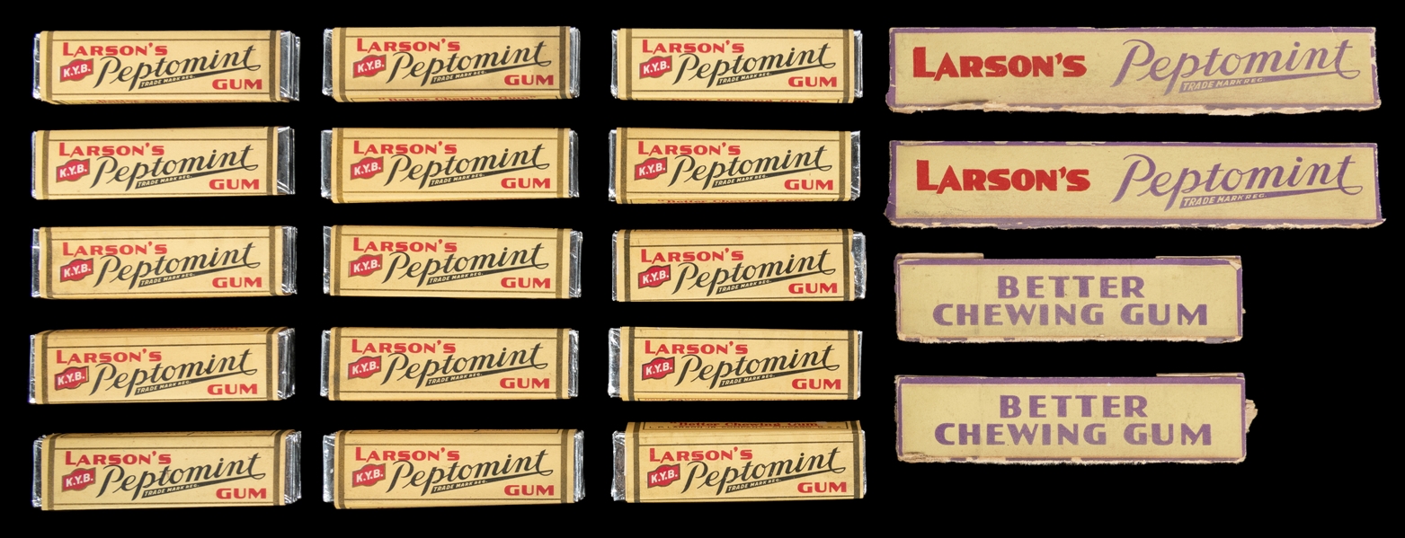  Larsons Peppermint Chewing Gum Lot. Chicago: L.P. Larson J...