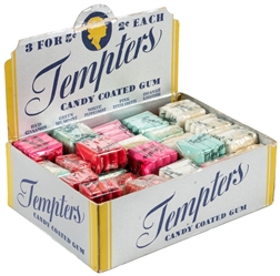  Tempters Candy Coated Gum in Original Box. New York: Americ...