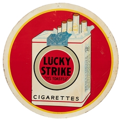  Lucky Strike Cigarettes Lithographed Tin Sign. Louisville, ...