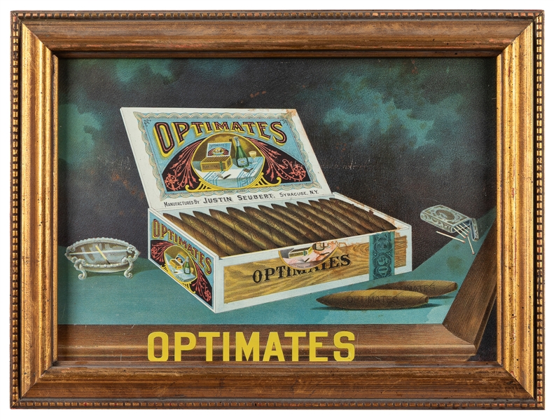  Optimates Cigars Sign. Coshocton, OH: Tuscarora Advertising...