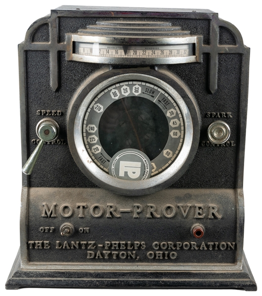  Lantz-Phelps Motor Prover. Dayton, ca. 1930s. An early auto...