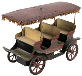  Early Wind-Up Trolley Toy. Circa 19th/early 20th century. W...