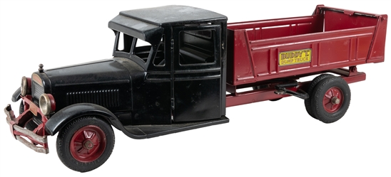  Buddy L Dump Truck #2001. Pressed steel. Restored with repl...