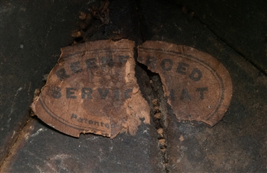  Cairns & Bro. Early Fire Helmet. With an eagle holder grasp...