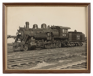  Group of 5 Railroad Locomotive Photographs. Includes (3) Bo...