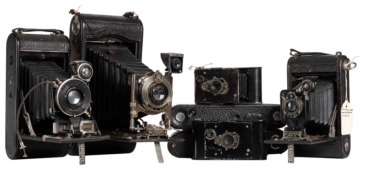  Collection of 20 Kodak Autographic Folding Cameras. Eastman...