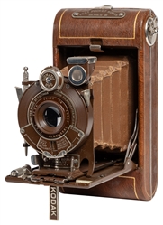  Kodak Vanity Vest Pocket Series III in Brown with Case. Eas...