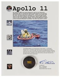  [NASA MEMORABILIA]. [APOLLO 11]. Flown Swatch of Kapton Pol...