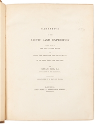  BACK, George (1796-1878). Narrative of the Arctic Land Expe...