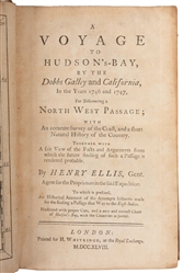  ELLIS, Henry (1721-1806). A Voyage to Hudson's-Bay, by the ...