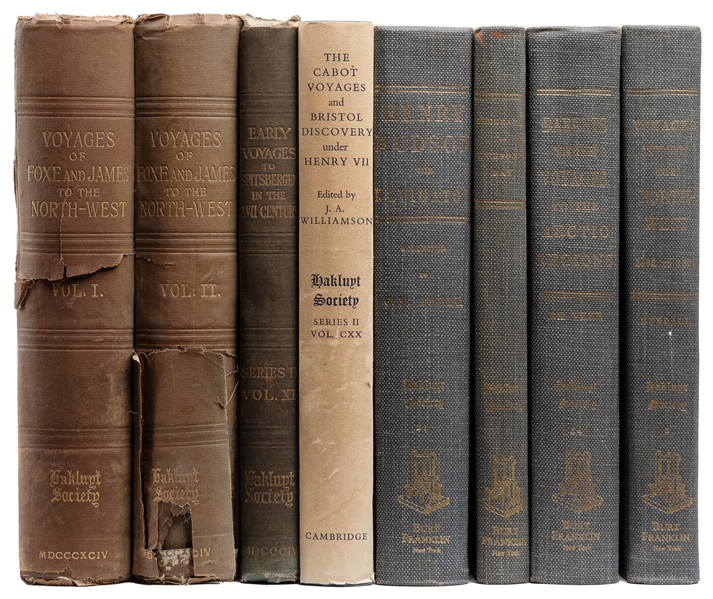  [HAKLUYT SOCIETY]. Group of 3 First Editions in 4 Volumes P...