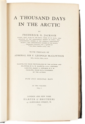  JACKSON, Frederick G. (1860-1938). A Thousand Days in the A...
