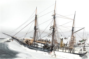  [MODEL DIORAMA]. HITCHCOCK, William E. (1928-2006). “Winter...