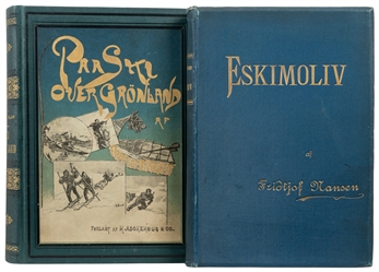  NANSEN, Fridtjof (1861-1930). Pair of First Norwegian Editi...