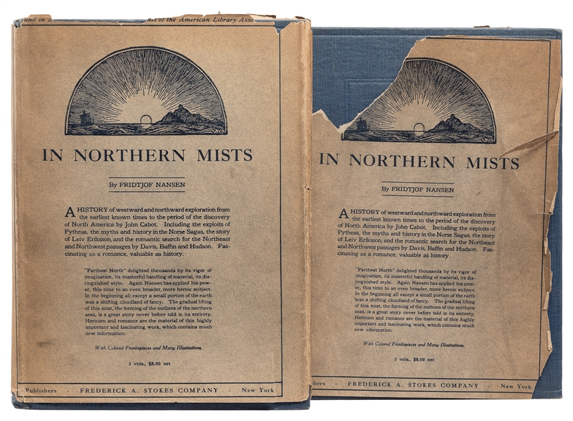 NANSEN, Fridtjof (1861-1930). In Northern Mists. Arctic Exp...