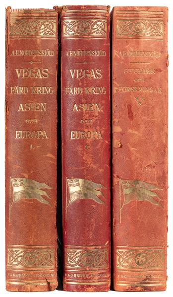  NORDENSKIÖLD, Adolf Erik (1832-1901). Two First Edition Tit...