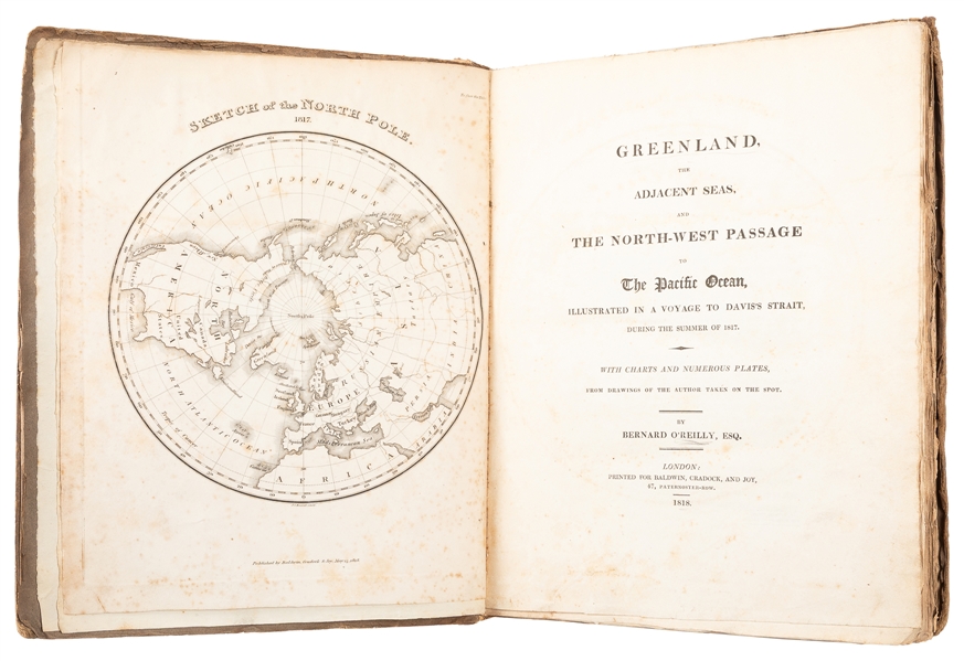  OREILLY, Bernard (1776-1827). Greenland, the Adjacent Seas...