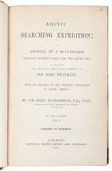  RICHARDSON, Sir John (1787-1865). Arctic Searching Expediti...