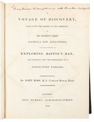  ROSS, John (1777-1856). A Voyage of Discovery, Made Under t...