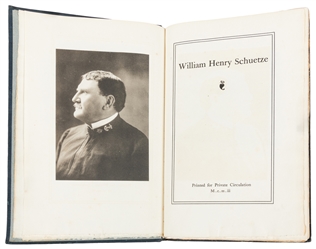  [SCHUETZE, William Henry (1853-1902), subject]. [MCADOO, Wi...