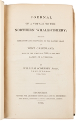  SCORESBY, Rev. William (1789-1857). Journal of a Voyage to ...